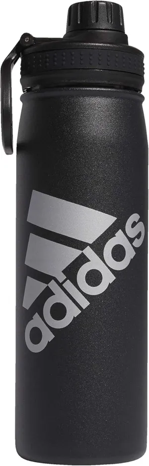 adidas 20 oz Stainless Steel, Insulated Double-Walled 18/8 Metal, Men, Women, Girls and Boys Water Bottles