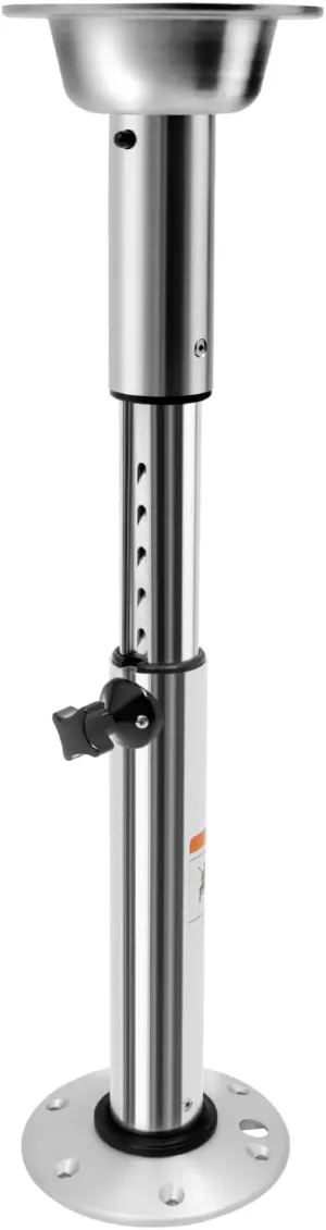 Adjustable Pedestal Marine,RV Boat Table Pedestal with Aluminum Floor and Table Bases, Table Base Stand Leg Base Mount for RV Marine Boat Marine Yacht