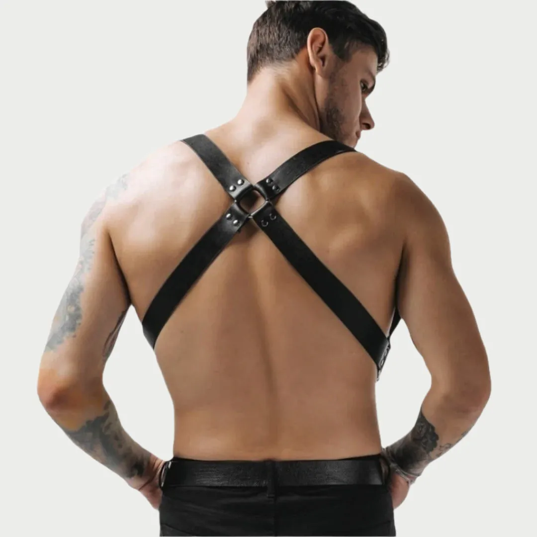 Adjustable Suspender Leather Harness