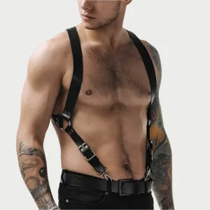 Adjustable Suspender Leather Harness