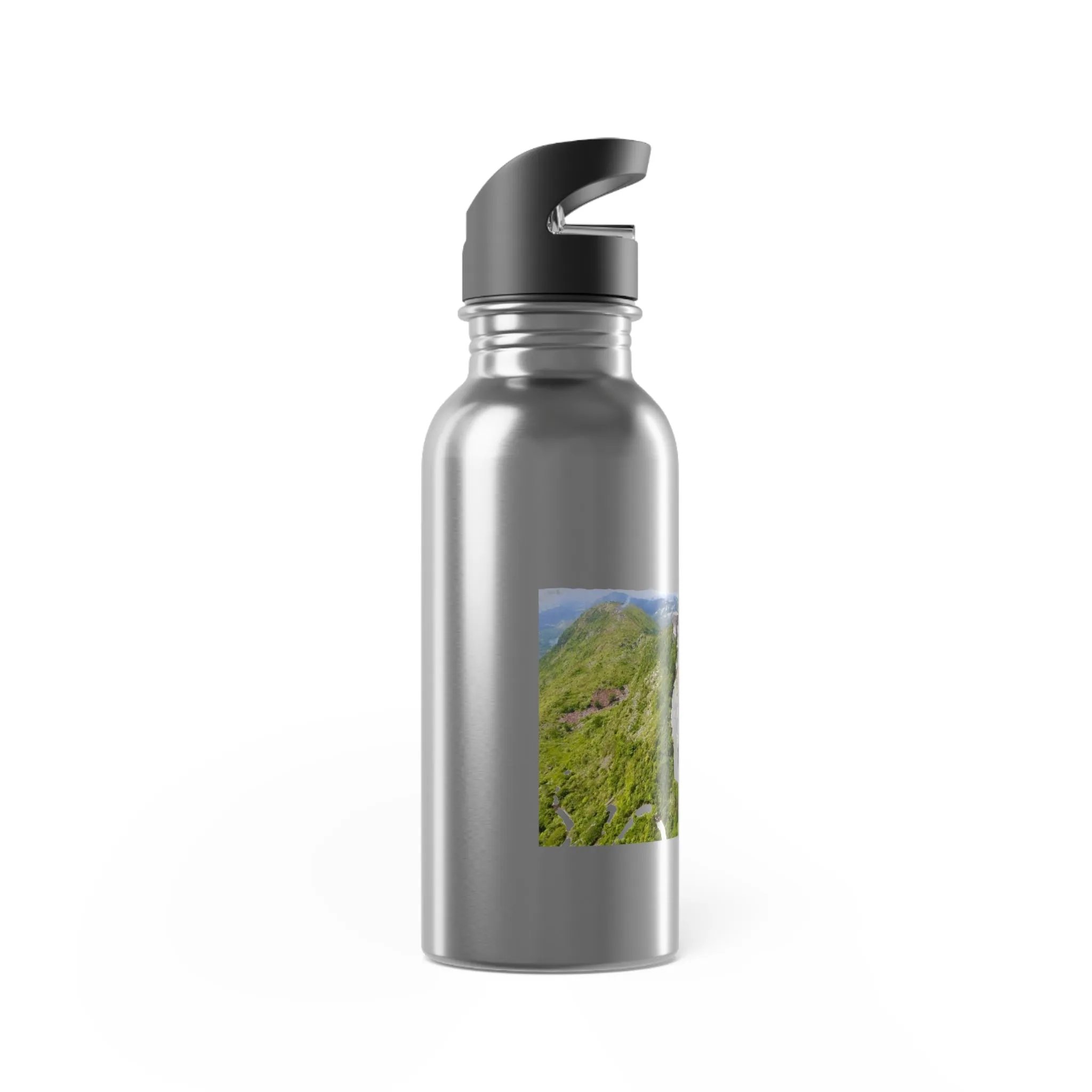 Adventure Travel Stainless Steel Water Bottle with Straw - 20oz