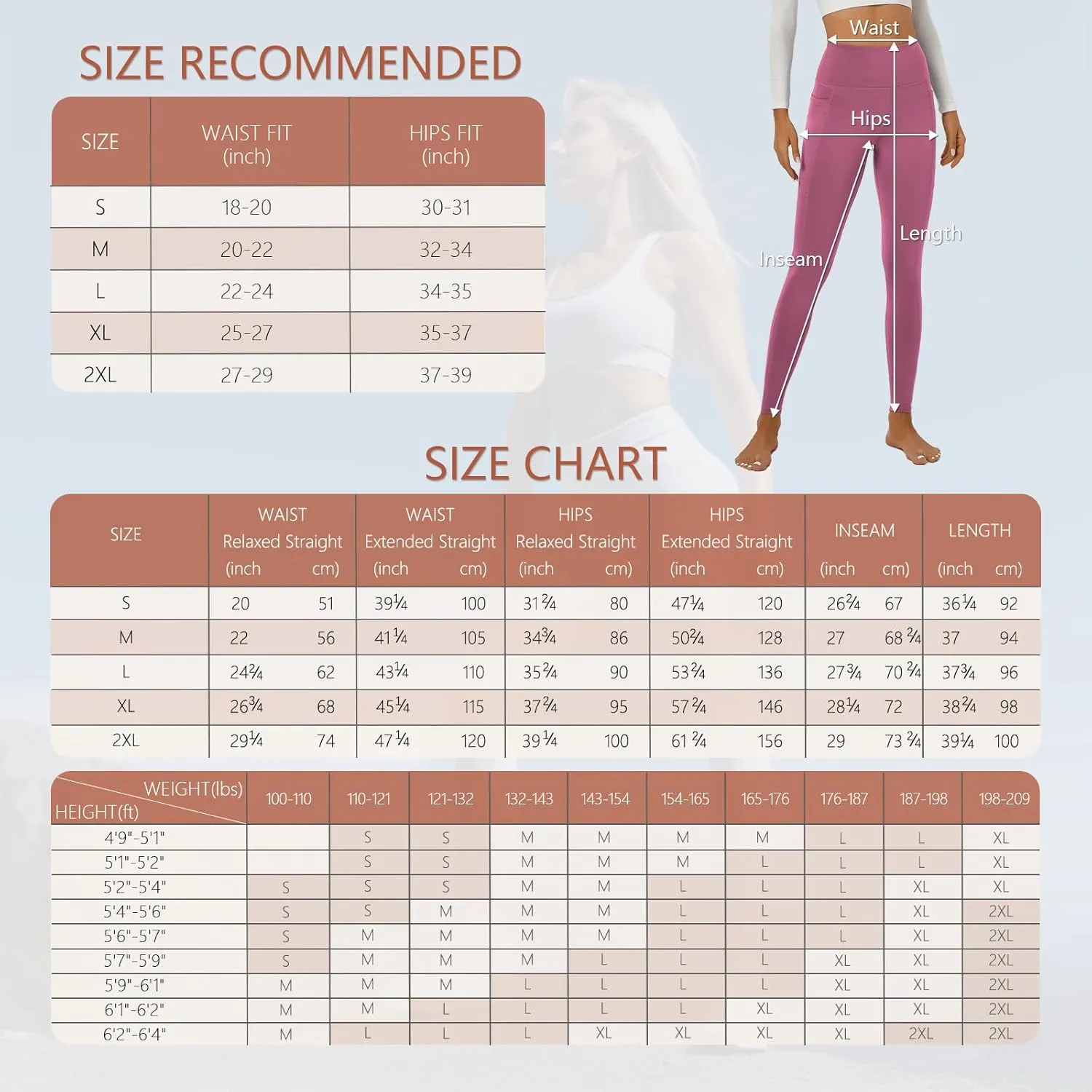ALAVIKING Yoga Pants for Women Double Layer High Waisted Yoga Leggings Tummy Control Workout Pants with Pocket Stretchy
