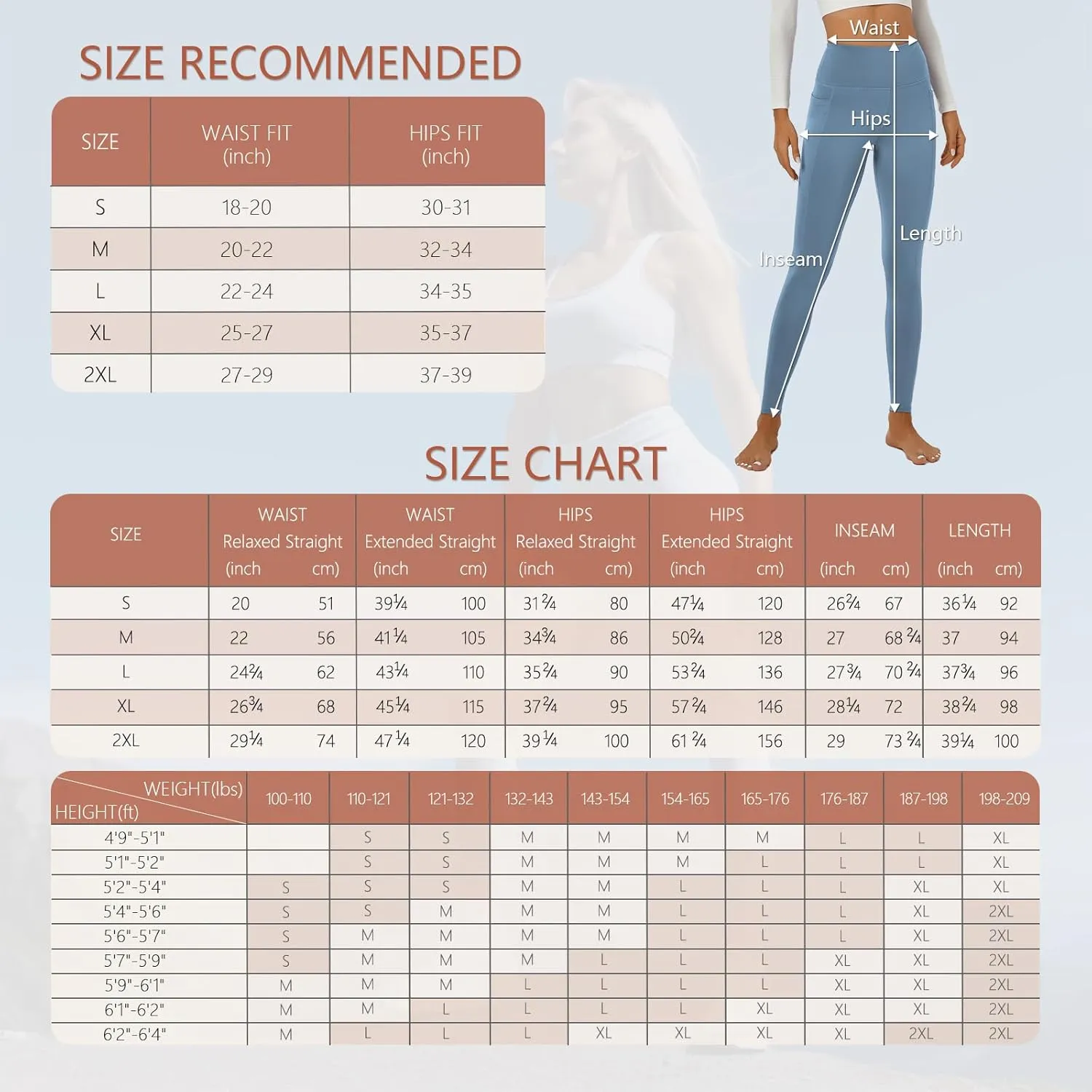 ALAVIKING Yoga Pants for Women Double Layer High Waisted Yoga Leggings Tummy Control Workout Pants with Pocket Stretchy