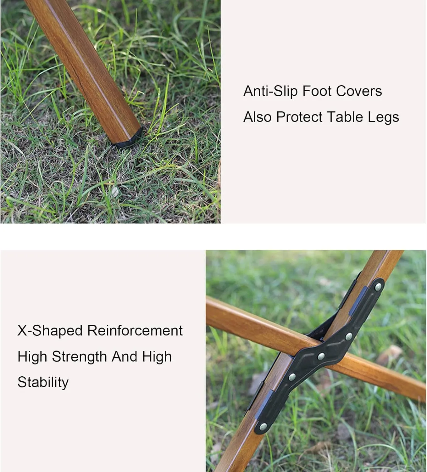 All Aluminum Alloy Light Weight Camping Table Furniture Outdoor Home Foldable Roll Up Easy Carry Picnic BBQ Table with Storage Bag,Black,L(Length120cm)