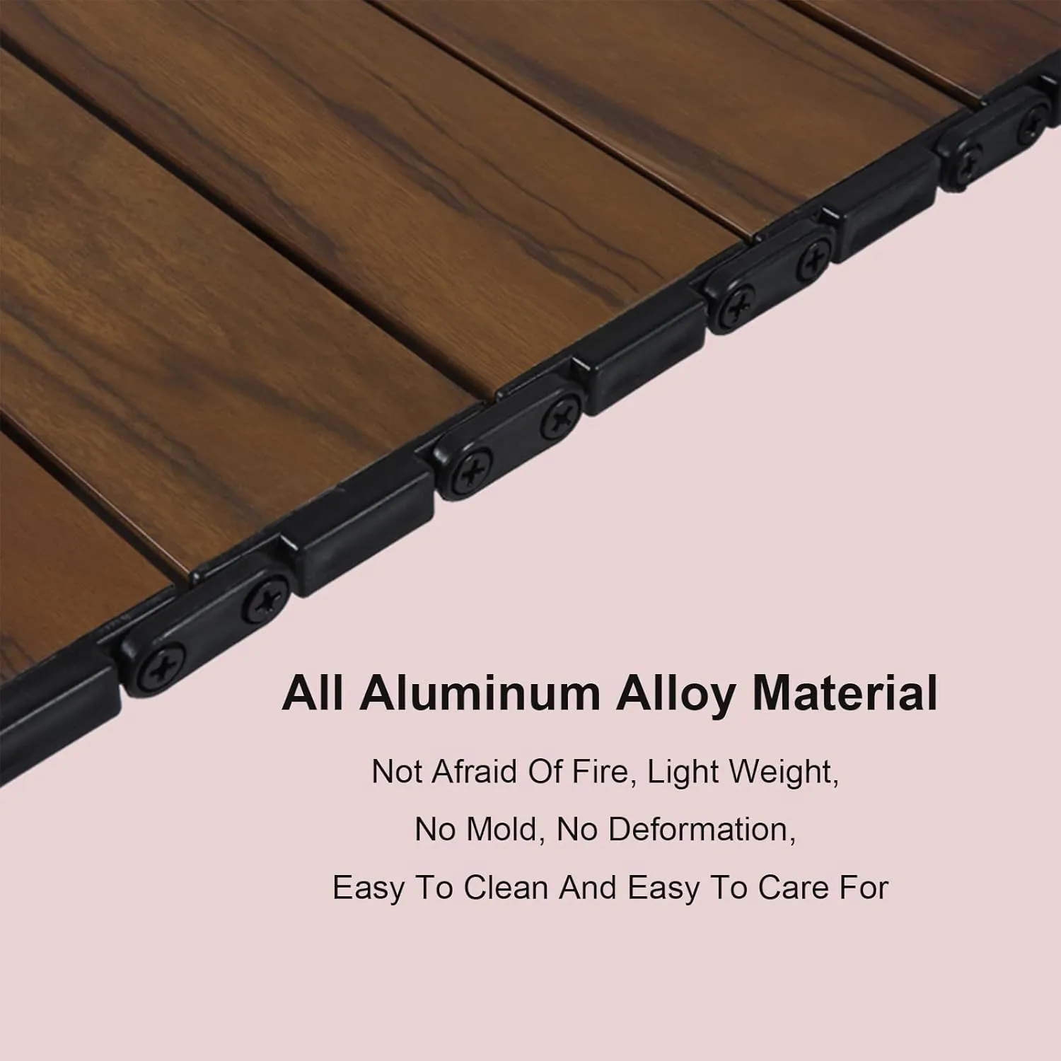 All Aluminum Alloy Light Weight Camping Table Furniture Outdoor Home Foldable Roll Up Easy Carry Picnic BBQ Table with Storage Bag,Black,L(Length120cm)