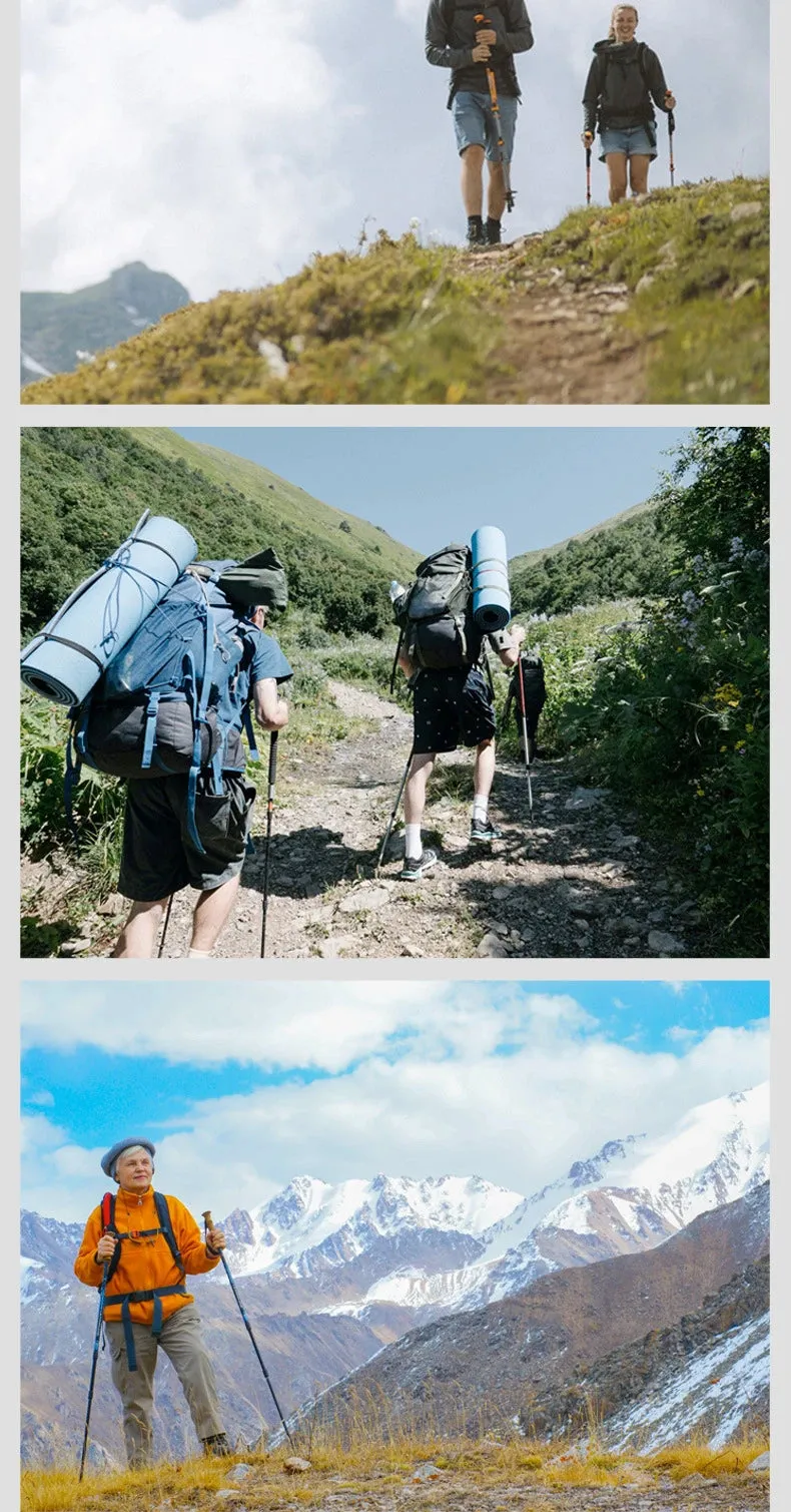 Alpenstocks Aluminum Outdoor Hiking Anti Shock Trekking Pole (1 Pole)