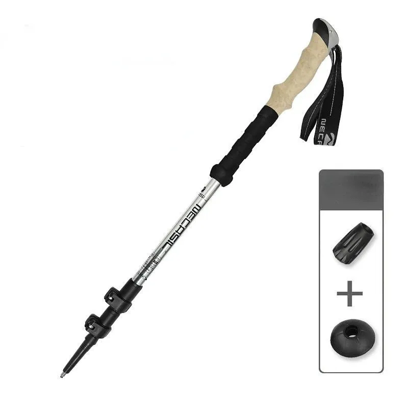 Alpenstocks Aluminum Outdoor Hiking Anti Shock Trekking Pole (1 Pole)