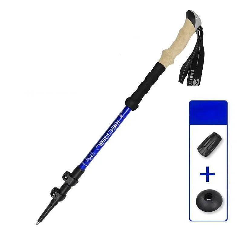 Alpenstocks Aluminum Outdoor Hiking Anti Shock Trekking Pole (1 Pole)