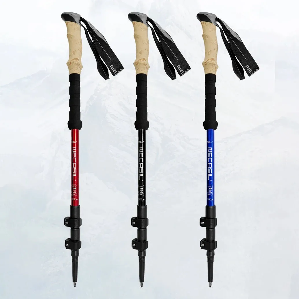 Alpenstocks Aluminum Outdoor Hiking Anti Shock Trekking Pole (1 Pole)