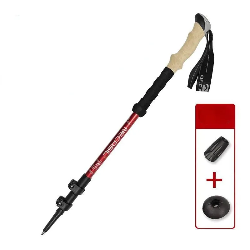Alpenstocks Aluminum Outdoor Hiking Anti Shock Trekking Pole (1 Pole)