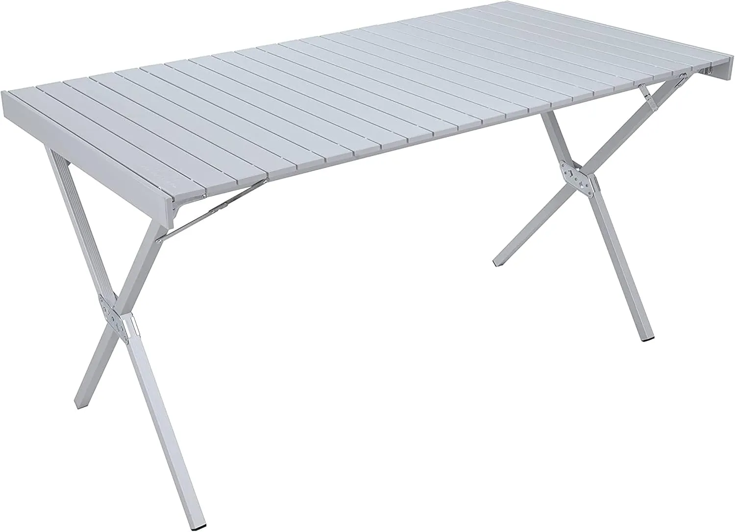 ALPS Mountaineering Folding Camping Table with Smooth Easy-to-Clean Roll Top and Sturdy and Lightweight Aluminum X Frame, Shoulder Carry Bag, 3 Sizes