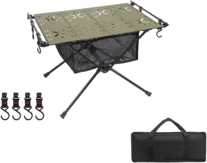 Aluminum Alloy Table Sturdy IGT Table Triangular Structure Portable Camping Bracket Plate for Picnics Hiking