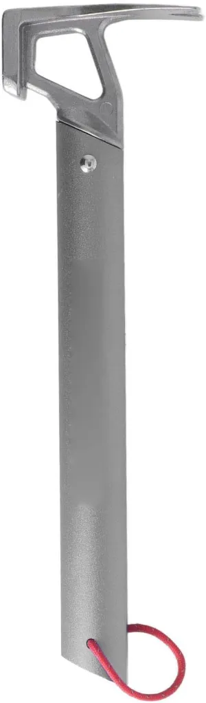 Aluminum Camping Hammer, Tent Stake Mallet Lightweight Camping Hammer with Aluminum Handle for Outdoor Mountaineering Tourism (Grey)