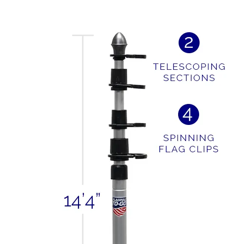 Aluminum Telescoping Flagpole