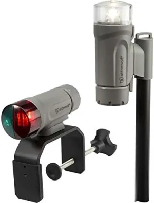 AMRA-14194-7 Attwood Telescoping Portable Bow and Stern Clamp-On Light