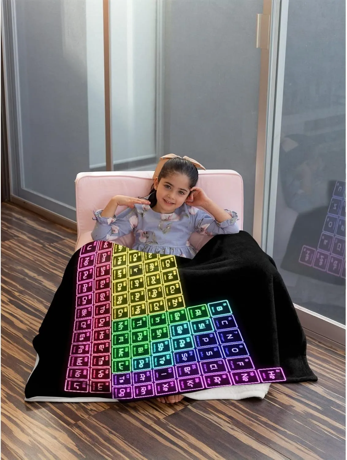 Anuruddha Periodic Table Blankets Used for Beds Sofas Warm and Comfortable Microfiber Flannel Lightweight Blankets for Kids 50x40 Inches (Men, Women)
