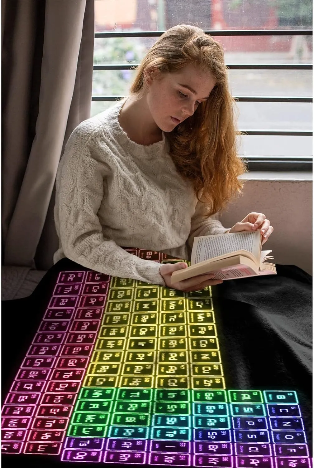 Anuruddha Periodic Table Blankets Used for Beds Sofas Warm and Comfortable Microfiber Flannel Lightweight Blankets for Kids 50x40 Inches (Men, Women)