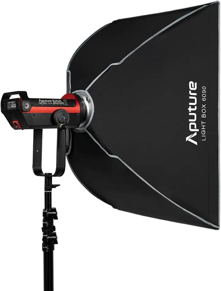 Aputure 6090 Square Softbox, 60cm x 90cm, 1.22kg, Standard Bowens Mount for Aputure 300DII, 300x, Amaran 60x/100d/200d/100x/200x
