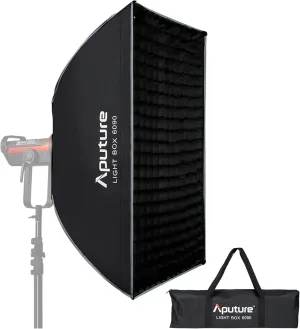 Aputure 6090 Square Softbox, 60cm x 90cm, 1.22kg, Standard Bowens Mount for Aputure 300DII, 300x, Amaran 60x/100d/200d/100x/200x