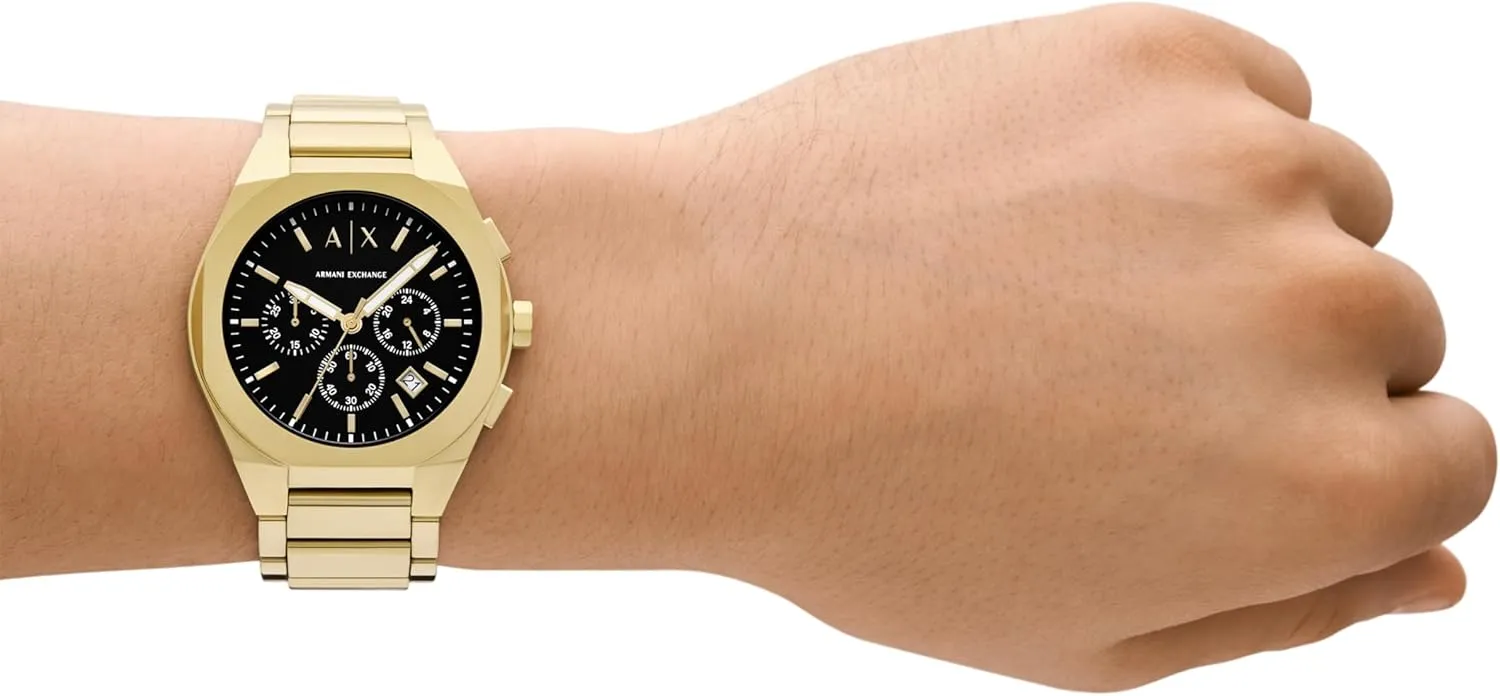 Armani Exchange A|X Chronograph Watch for Men; Men's Watch with Leather, Stainless Steel or Silicone Band