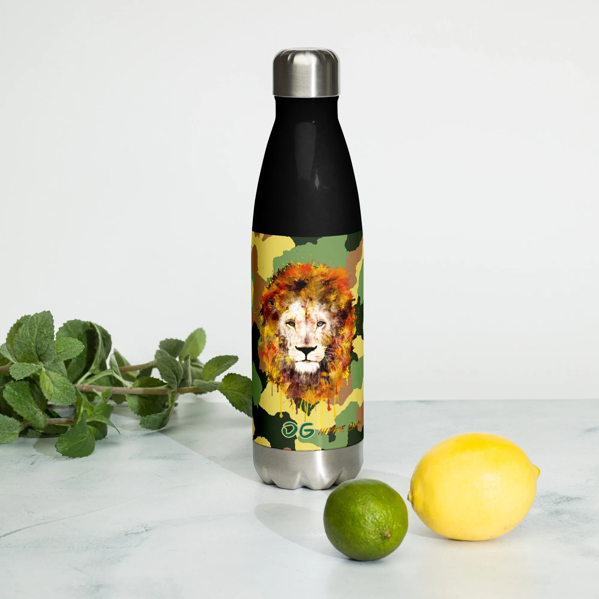 Army Camo Stainless Steel Water Bottle
