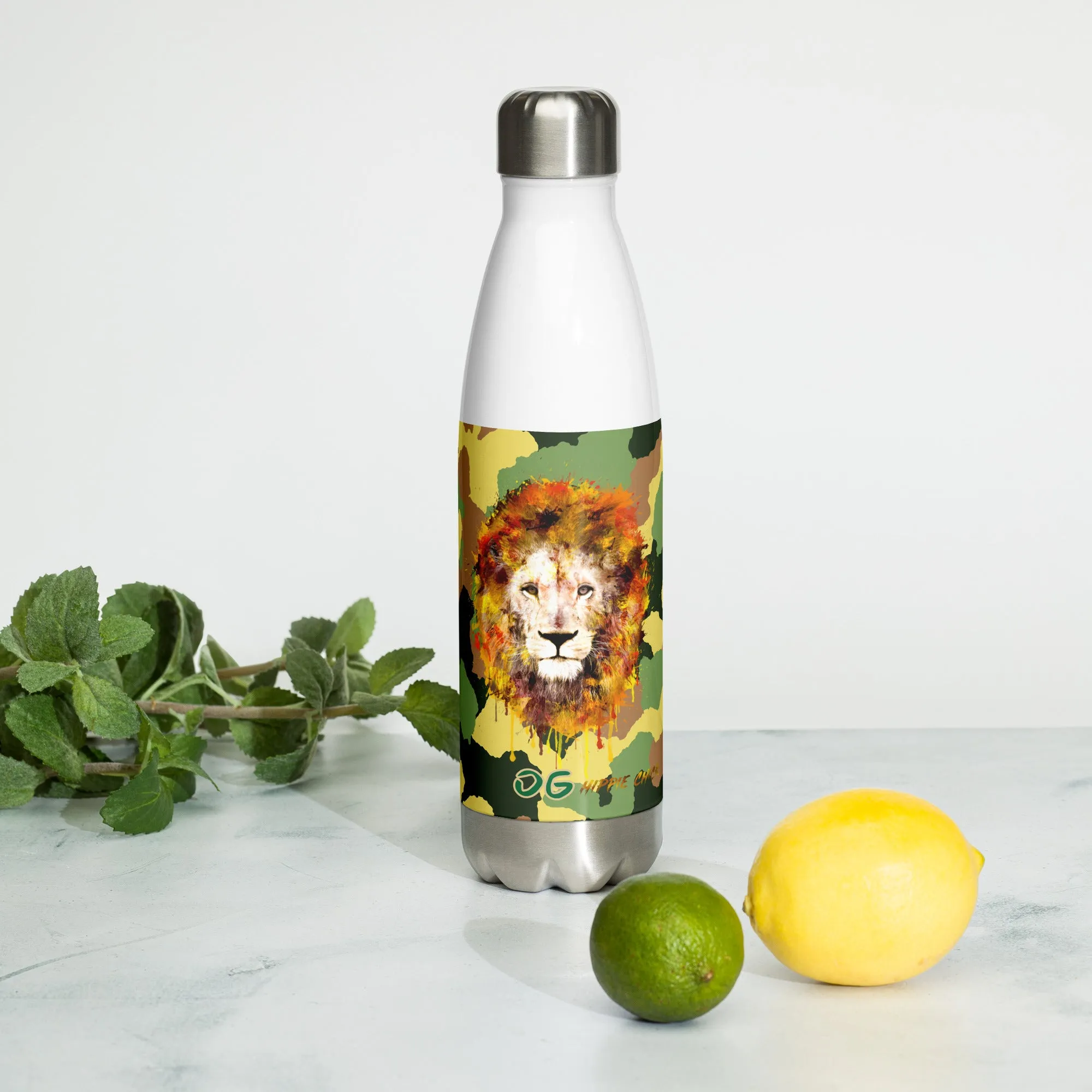 Army Camo Stainless Steel Water Bottle