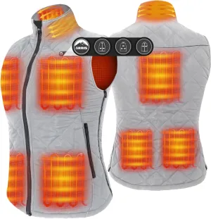 ARRIS Women`s Heated Vest, Size Adjustable 7.4V Electric Warm Vest with Battery Pack…