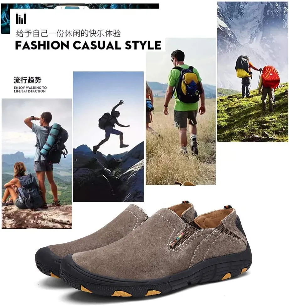 Asifn Men's Outdoor Hiking Shoes Pig Skin Mesh Lining Walking Hiking Snow Working Riding Ski Hunting Climbing Adventure