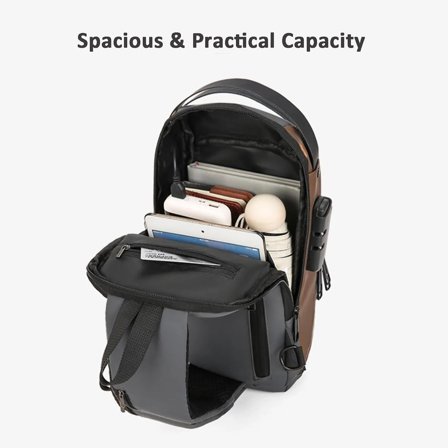 Auricz Bag, Auricz Sling Bag, Leyweio bag, New Carbon Fiber Streamline Anti-Theft Sling Bags, Waterproof Chest bags