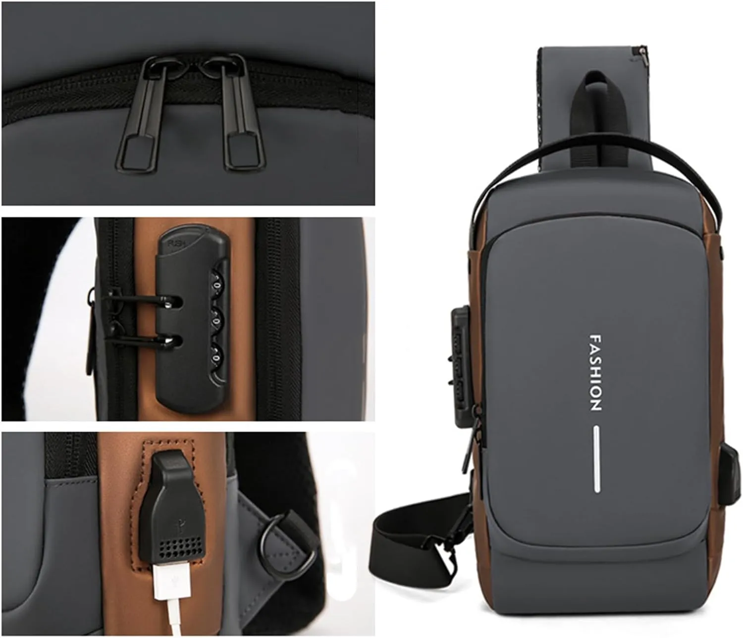 Auricz Bag, Auricz Sling Bag, Leyweio bag, New Carbon Fiber Streamline Anti-Theft Sling Bags, Waterproof Chest bags