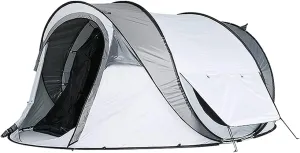 Automatic Instant Pop-Up Tents Double Layer 3-4 Person Tunnel Tent, Light Trekking and Outdoor Camping Tent Sun Protection