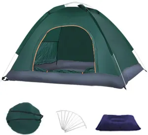 Automatic Outdoor Camping Tent,Portable Waterproof UV Protection Breathable Easy Setup Family Seaside Beach Sun Shelter Canopy Shade Tent,Lightweight Portable Beach Shade Tent S