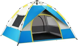 Automatic Tent 1-3 Person Camping Tent,Easy Instant Setup Protable Backpacking Compatible with Sun Shelter,Travelling,Hiking Field Camping