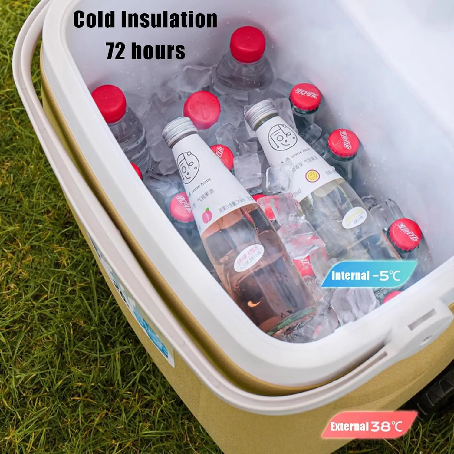Automotive Camping Coolers for Mercury Grand Marquis/Marquis, Leak-Resistant Outdoor Hard Cooler Portable Insulated Cooler for Travel, Camping, Picnic,S