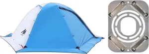 ayamaya 4 Season Rectangular Tent   Stove Jack, 2 Person Backpacking Tent, Blue, Compact, Waterproof, Lightweight, Easy Installation, Free Standing
