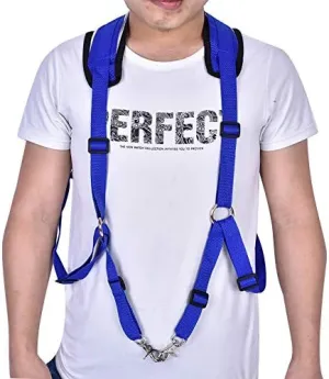 AYNEFY Fishing Shoulder Back Harness,PVC Material Practical Fishing Vest Belt Adjustable Shoulder Harness Tackle Equipment for Fishing Big Fish