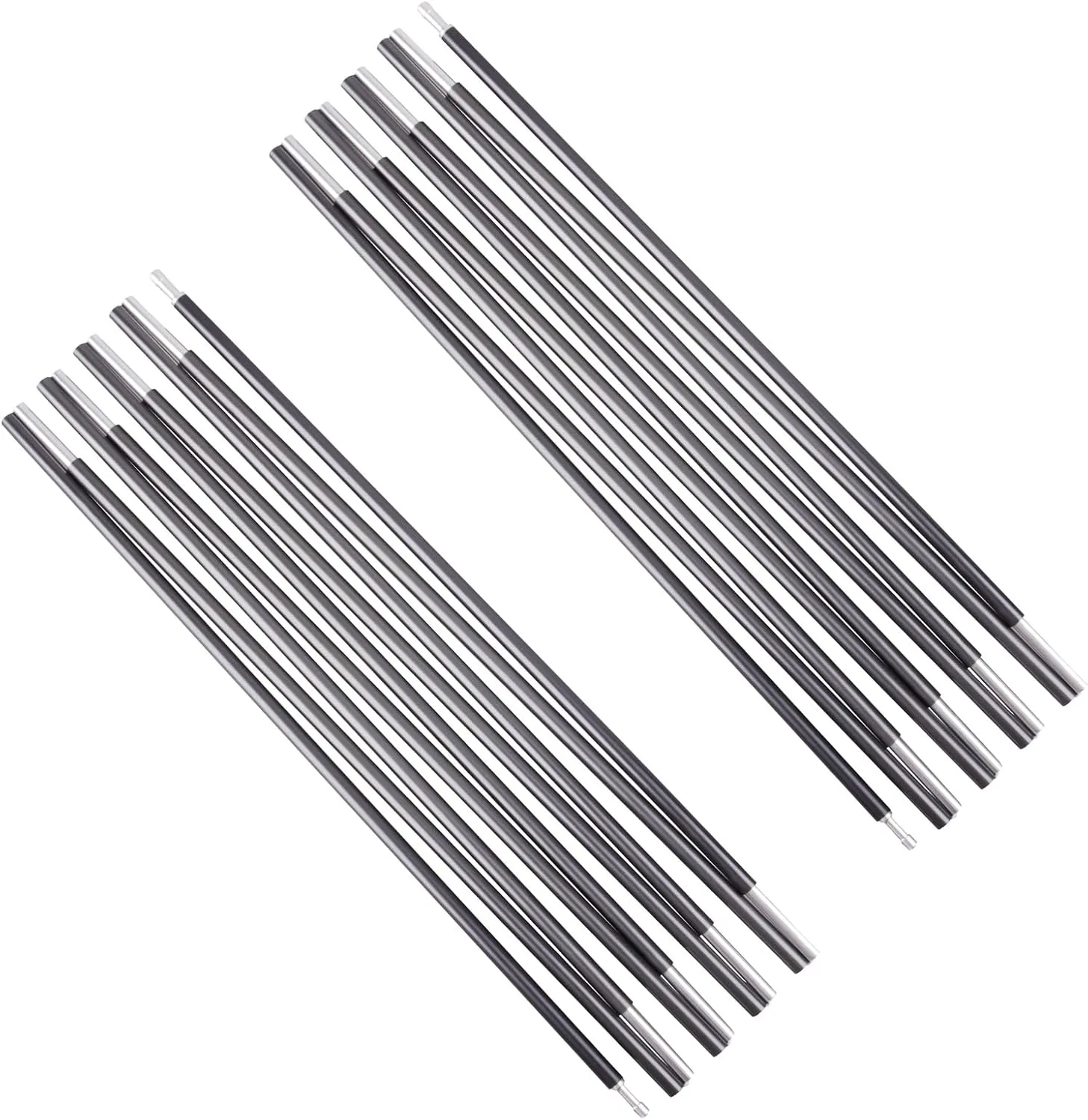 Azarxis Tent Poles Aluminum Tent Rod Replacement Camping Accessories, Multifunction Lightweight Tent Poles Repair Kit, 7001 Series Aircraft-Grade Aluminum