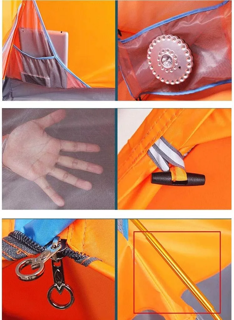 Backpacking Tent, Instant Pop Up Tent, 2-3 Person, Lightweight Camping Tent for Outdoor Hiking, Climbing, Travel