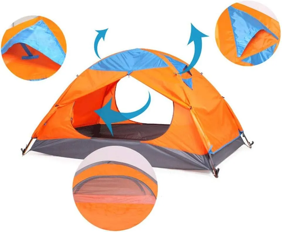 Backpacking Tent, Instant Pop Up Tent, 2-3 Person, Lightweight Camping Tent for Outdoor Hiking, Climbing, Travel