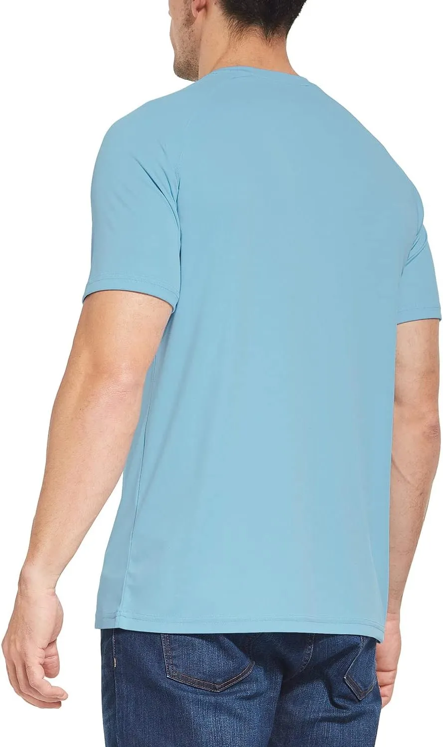 baleaf Men's UPF 50  Short Sleeve Shirts Lightweight Sun Protection SPF T-Shirts Fishing Hiking Running