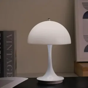 Bauhaus Mushroom Lamp – Rechargeable, Elegant & Touch-Controlled