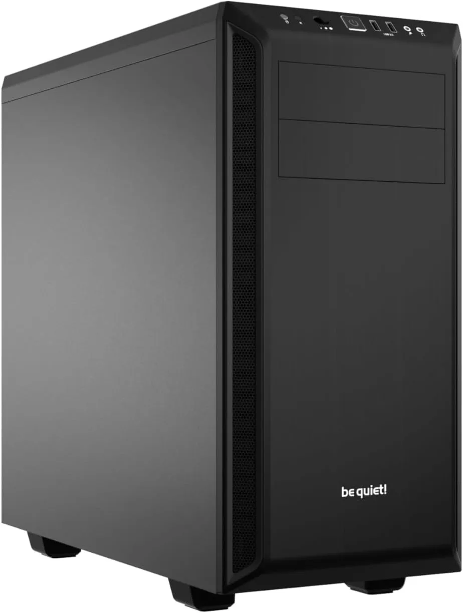 be quiet! Pure Base 600 ATX Midi Tower PC Case| 2 Pre-Installed Pure Wings Fans | Black | BG021