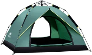 Beach Tent Anti-UV Portable Sun Shade Shelter for 3-4 Person Extendable Floor Windows Cool Cabana ?Plus ?Carrying Bag Stakes and Guy Lines (Color : Green, Size : 205 * 205 * 140cm)