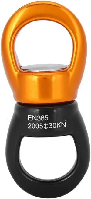 Bearing Swing Swivel, 360° Rotational Device Hanging Accessory Outdoor Rock Climbing Universal Wheel Rotation Fixed Connector