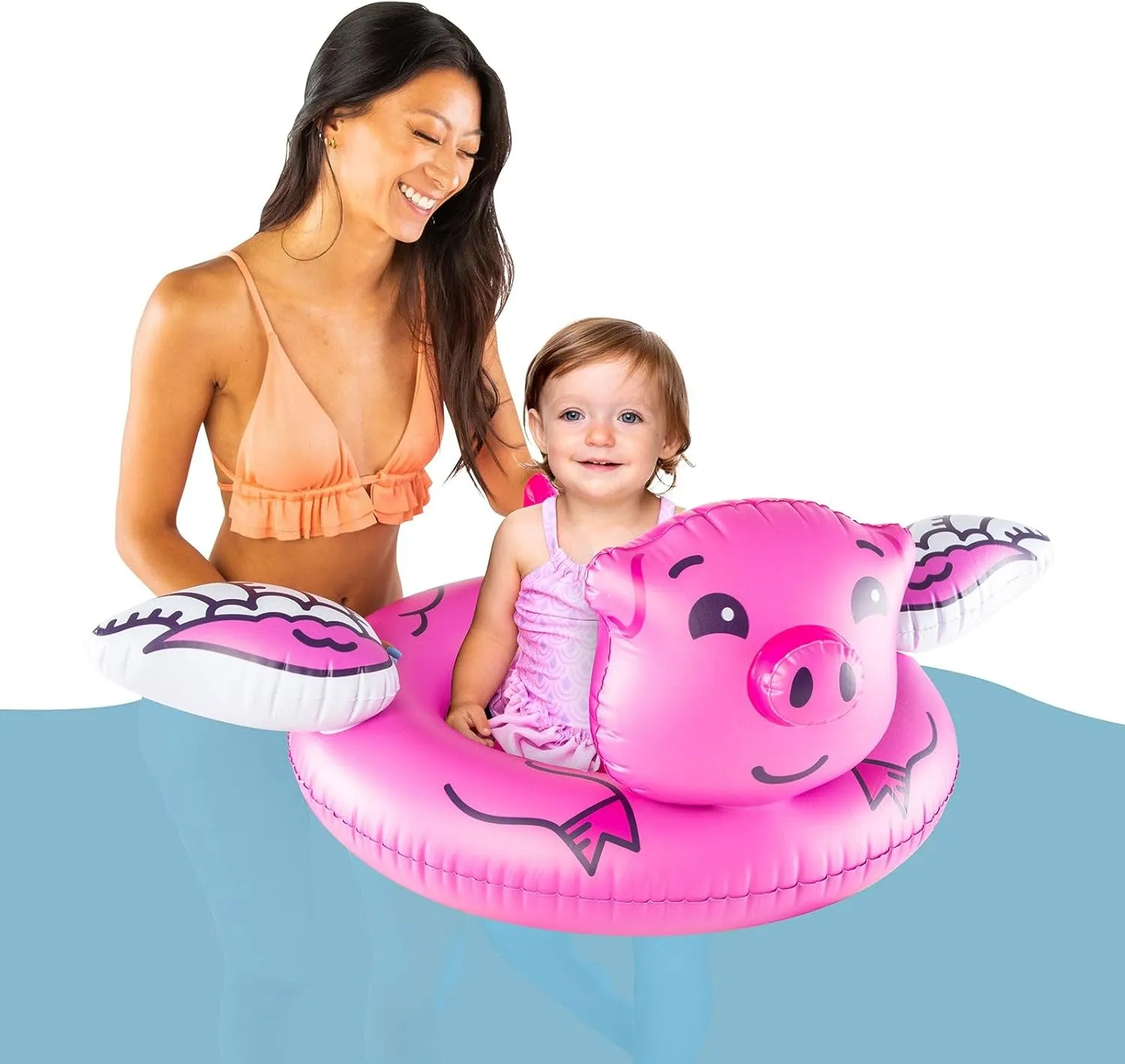 BigMouth Inc L'il Water Float - Pool Floaties for Infants Babies & Kids Ages 1-3, for Beginner Swimmers, Easy to Inflate and Durable