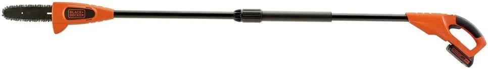 BLACK DECKER 20V MAX Cordless Pole Saw Kit with Battery and Charger Included, 8-Inch (LPP120)
