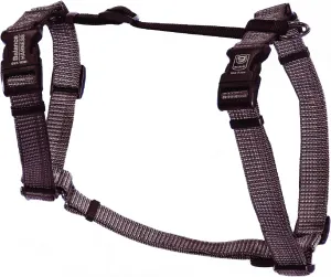Blue-9 Reflective Buckle-Neck Balance Harness, Fully Customizable Fit No-Pull Harness with 3M Reflective Stitching, Ideal for Dog Training and Obedience, Made in The USA, Grey, XS