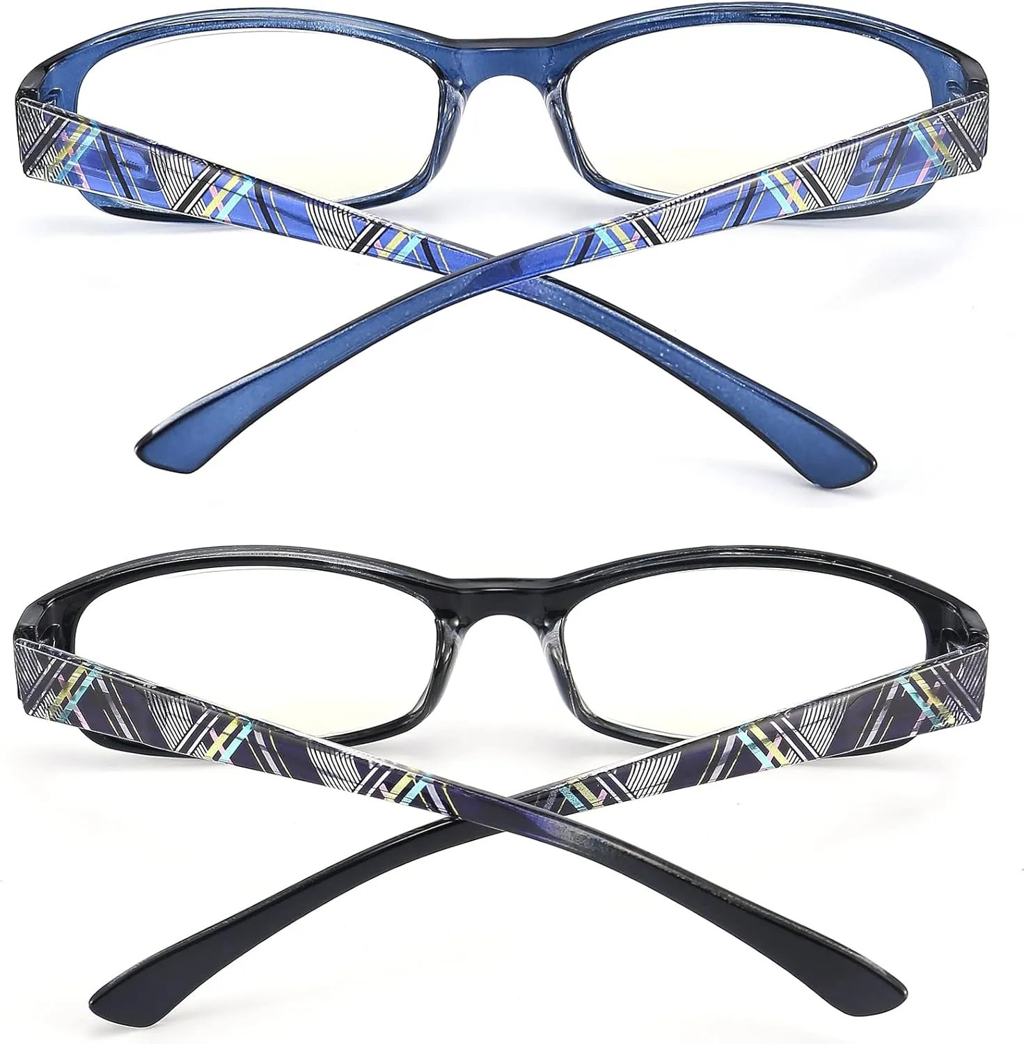Blue Light Blocking Glasses for Womens - 2 Pairs Lightweight Computer Eyeglass Anti-blue Glare Blue Screen Quality Glasses