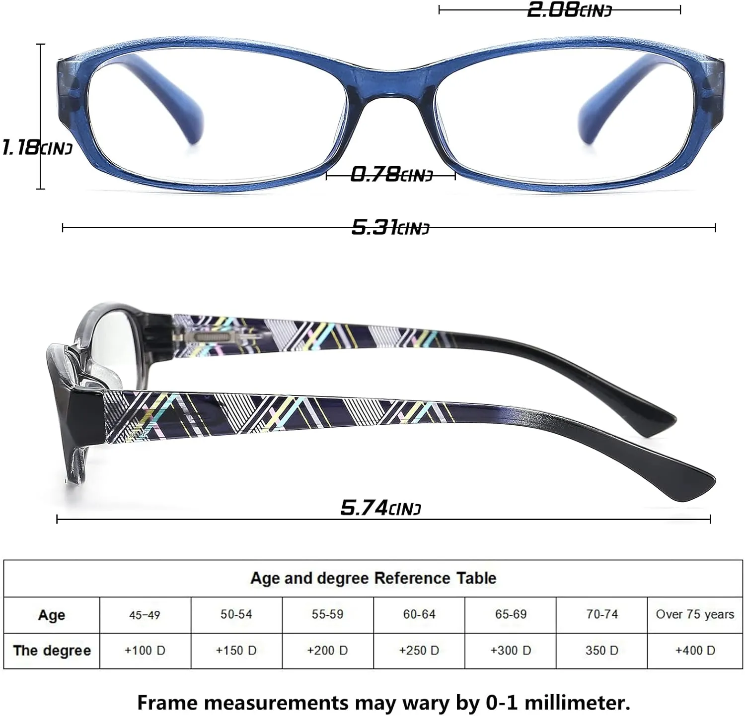 Blue Light Blocking Glasses for Womens - 2 Pairs Lightweight Computer Eyeglass Anti-blue Glare Blue Screen Quality Glasses