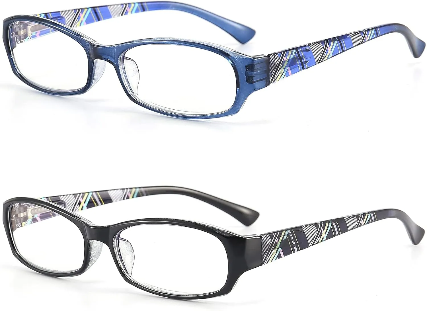 Blue Light Blocking Glasses for Womens - 2 Pairs Lightweight Computer Eyeglass Anti-blue Glare Blue Screen Quality Glasses